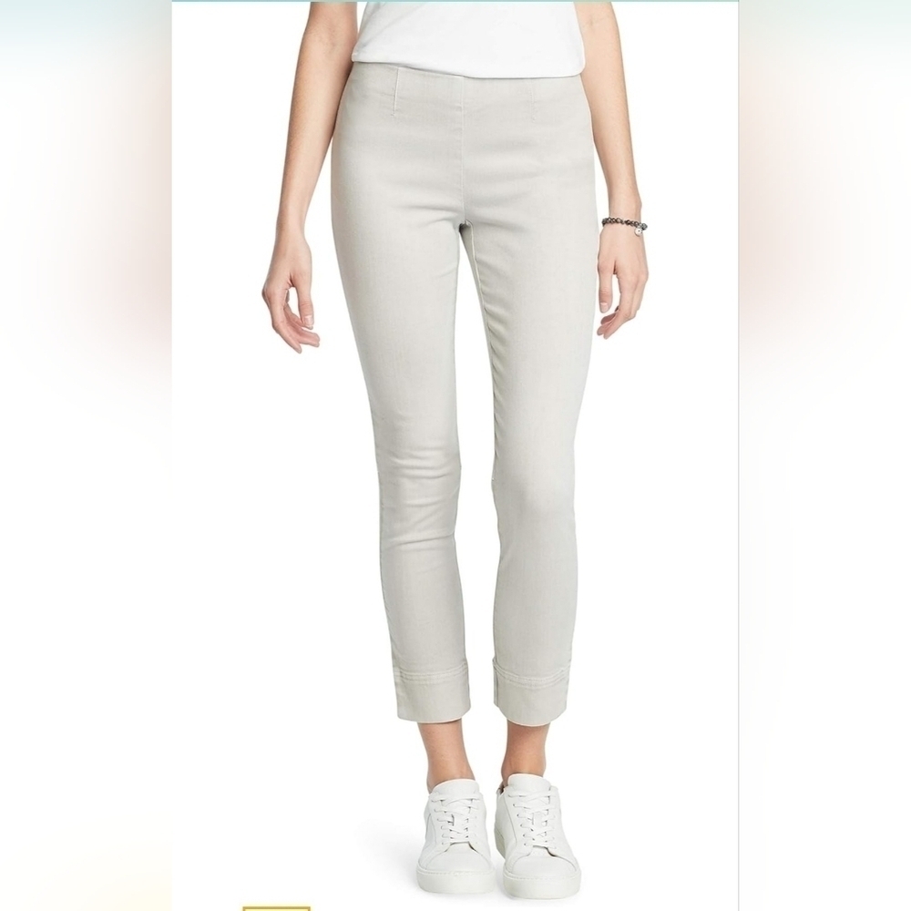 Nic + Zoe All Day Garment Dyed Pants Size 16 Pull-on Flat Front Stretch Slim Fit